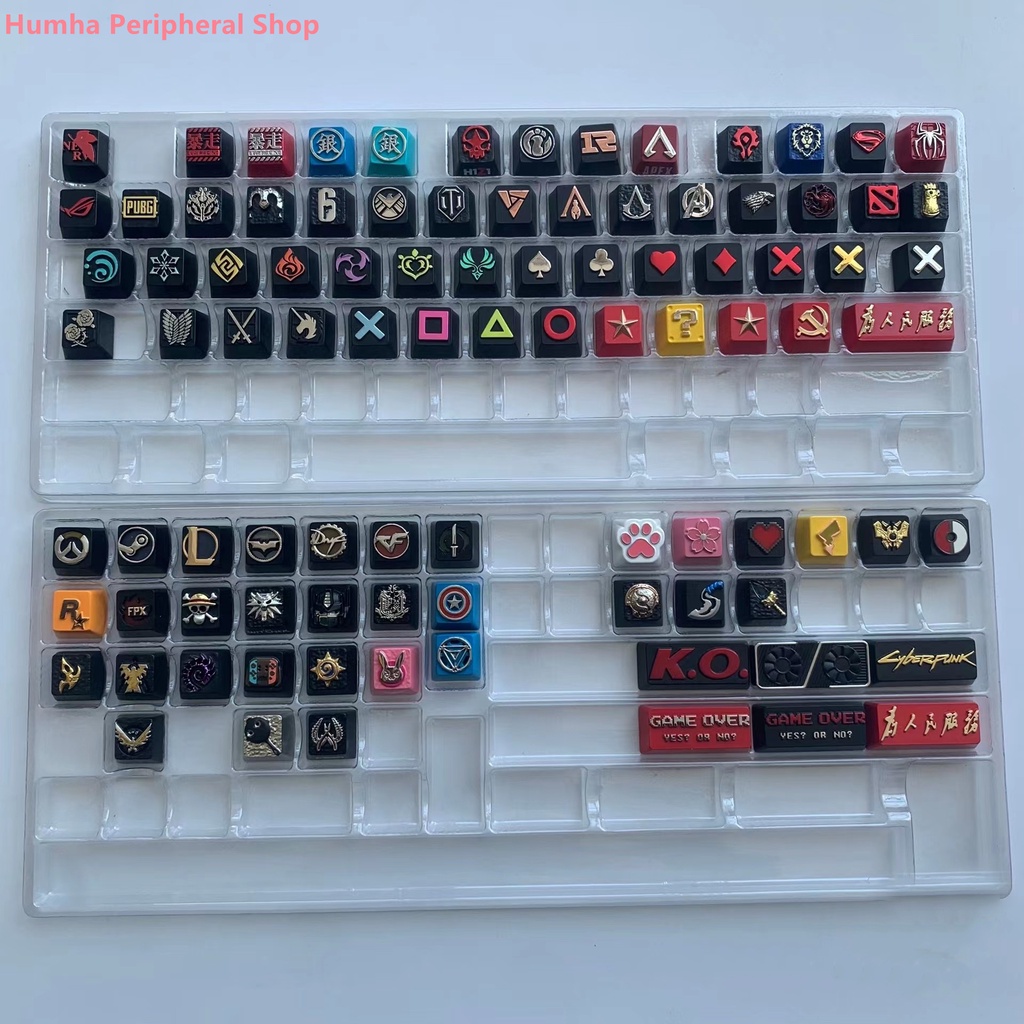keycap ปุ่มกดคีย์บอร์ดเล่นเกม ESC แบบโลหะใส มีไฟแบ็คไลท์ | Shopee Thailand