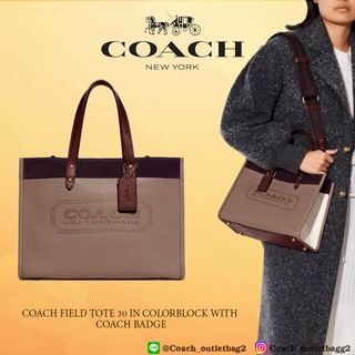 Coach  FIELD TOTE 30 IN COLORBLOCK WITH COACH BADGE