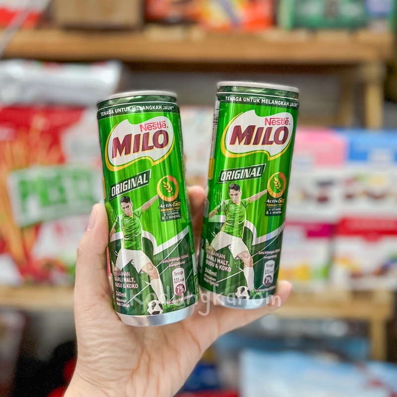 ไมโลกระป๋อง พร้อมดื่ม Milo Can 240ml. x1 กระป๋อง Shopee Thailand