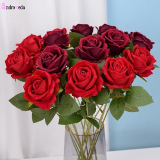 ดอกกุหลาบประดิษฐ์ ประดับมุก ขนาด 51 ซม. สําหรับตกแต่งบ้าน สํานักงาน ห้องนอน งานแต่งงาน