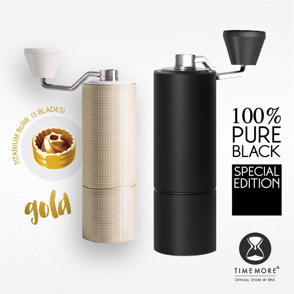 Timemore C2 (ใหม่ 2022) เฟือง Titanium ประกันศูนย์ 1 ปี (Coffee Grinder  เครื่องบดกาแฟ) | Shopee Thailand
