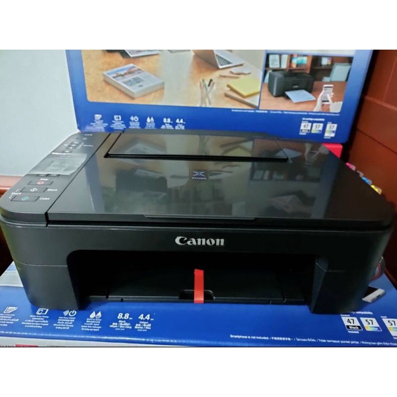 canon E3370เครื่องใหม่พร้อมติดแท้งไห้แล้วพร้อมใช้งานแล้วปริ้นผ่านมือถือ ...