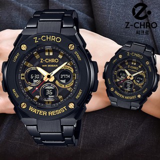 YT Z-CHRO ของแท้ นาฬิกาข้อมือ Sport Watch สไตส์  GST-S300G ทำงาน 2 ระบบ บอกวันที่ ตั้งปลุก รุ่น 918101นาฬิกา