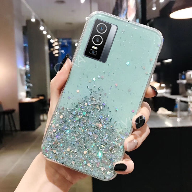 2021-new-cute-clear-เคสโทรศัพท์-vivo-y76-5g-เคส-vivo-y76-5g-star-glitter-cover-vivoy76