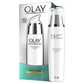 OLAY White Radiance Light Perfecting Day Lotion SPF 24 (75 ml) โอเลย์ ไวท์ เรเดียนซ์ ไลท์ เพอร์เฟคติ้ง เดย์ โลชั่น