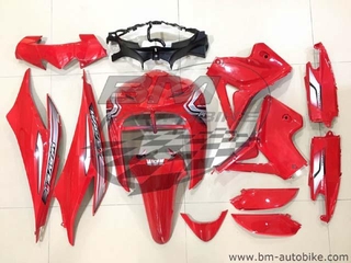 WAVE 110 i 2012 ชุดสี แดงR310  แฟริ่ง เฟรมรถ กรอบรถ Honda เวฟ110i