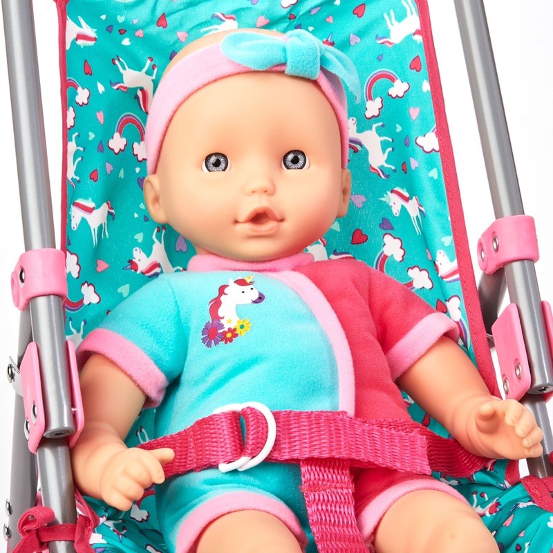 kid-connection-baby-doll-stroller-set-10-pieces