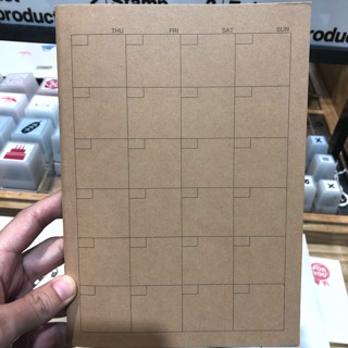 Muji monthly blank planner ไม่ระบุวันและปี