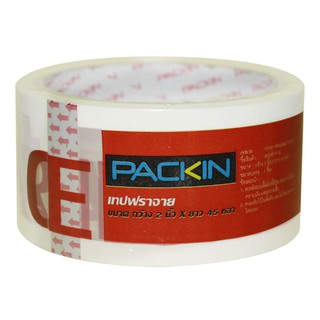 Adhesive tape PACK IN FRAGILE OPP TAPE 2"X45Y WHITE Stationary equipment Home use เทปกาว อุปกรณ์ เทป FRAGILE OPP PACK IN