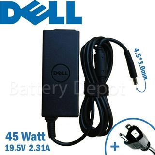 Dell Adapter ของแท้ 19.5V/2.31A 45W หัวขนาด 4.5*3.0 mm สายชาร์จ เดล อะแดปเตอร์ ประกัน 6 เดือน