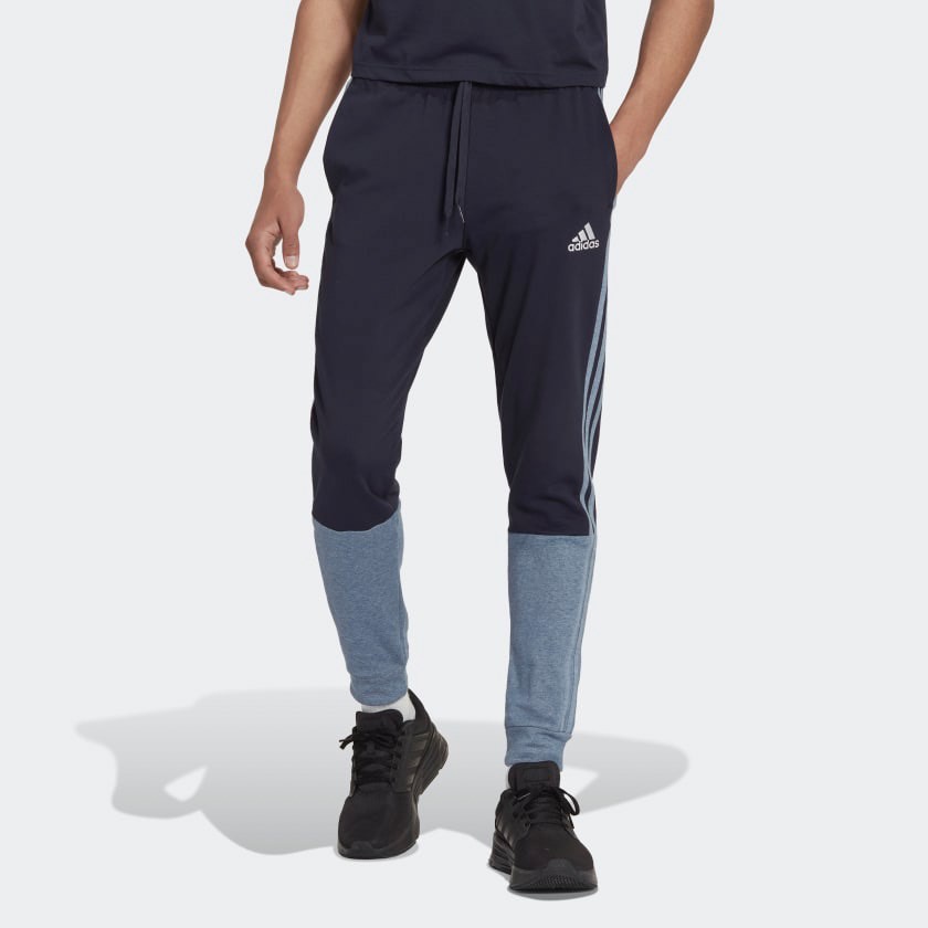 Adidas กางเกงวอร์มขายาว ESSENTIALSแถบ 3-Stripes | Shopee Thailand