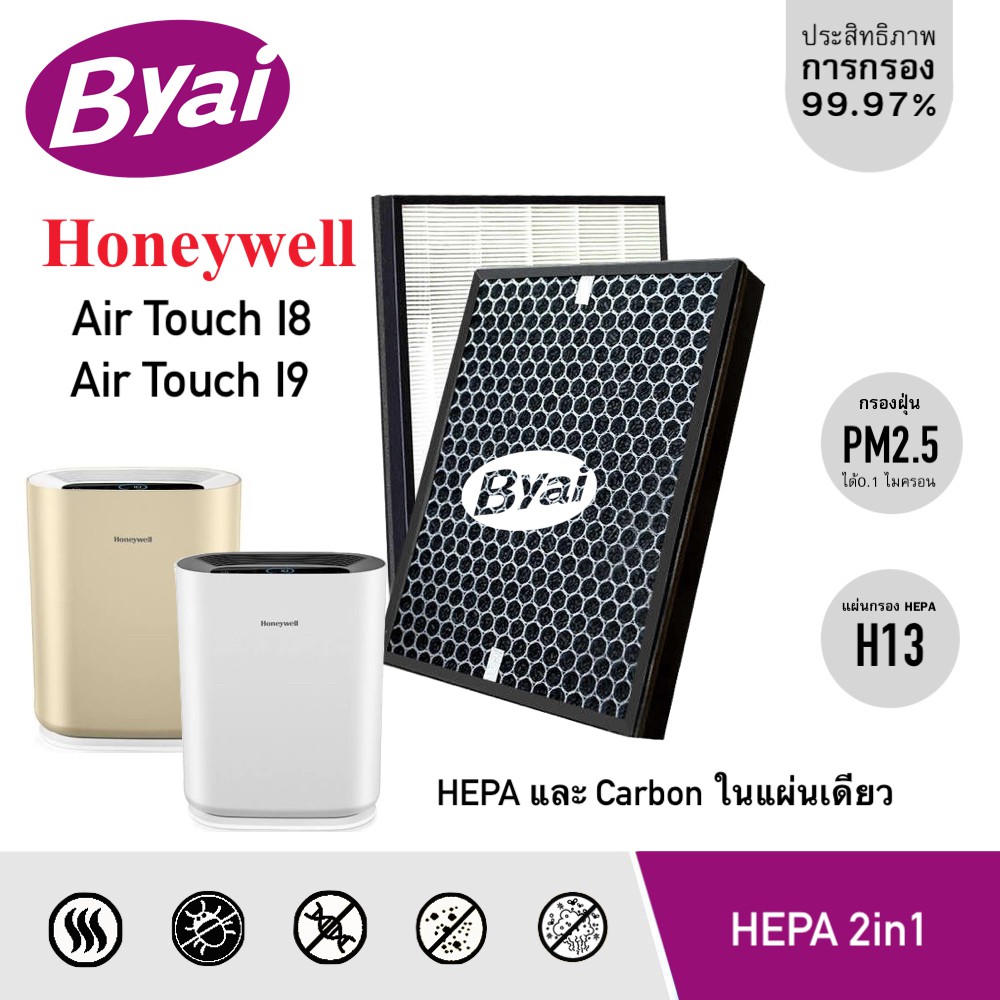 แผ่นกรองอากาศ-hepa-h13-สำหรับเครื่องฟอกอากาศ-honeywell-air-touch-i8-และ-i9-ใช้แทนไส้กรองรุ่น-hcmf30m0013-hac30m1401