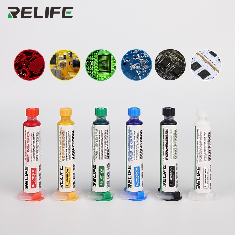 หมึก หมึกซ่อมเชื่อมประสานแผงวงจร Relife RLUVH900/VH900B/UVH900BL สี