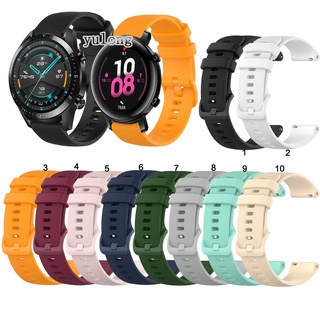 สินค้า สายนาฬิกาข้อมือซิลิโคน 20 มม. 22 มม. สําหรับ Huawei Watch GT2 Pro GT3 GT 2 3 2e 42 มม. 43 มม. 46 มม.