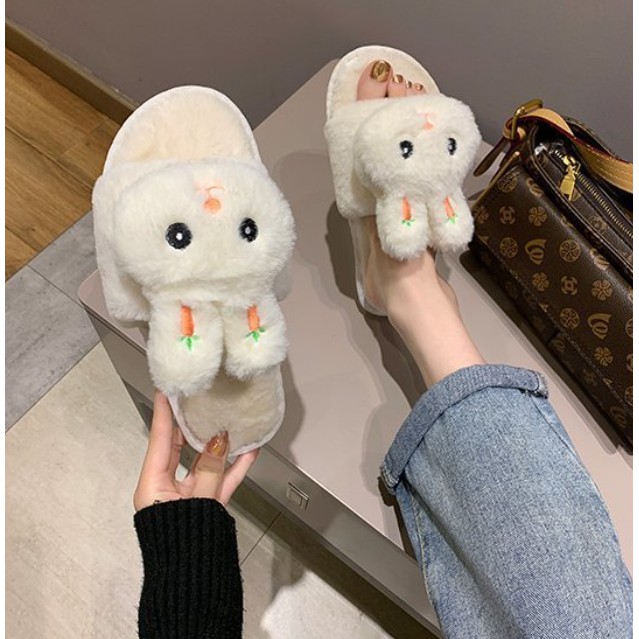 ภาพสินค้าพร้อมส่ง (SH-1-10) รองเท้าใส่เดินในบ้าน รองเท้าสลิปเปอร์ slippers ผ้าขนนุ่มใส่สบาย ลายตุ๊กตา น่ารักมาก จากร้าน saki_store บน Shopee ภาพที่ 5