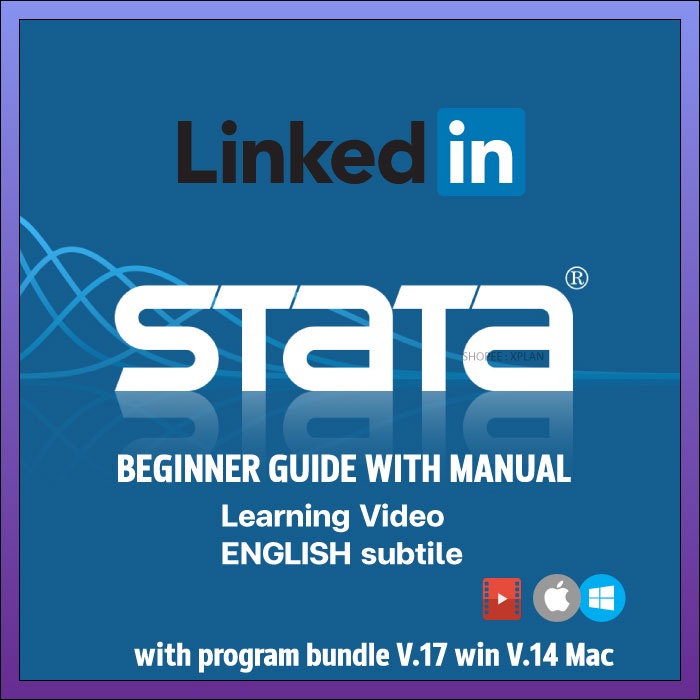 ภาพหน้าปกสินค้าLearning Stata 2022 Win/Mac by Linked in  Introduction to Stata  สอบถามรายละเอีดเพิมได้