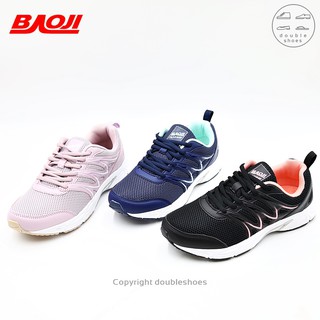 BAOJI RUNNING ของแท้ 100% รองเท้าวิ่ง รองเท้าออกกำลังกาย รุ่น BJW574 (ดำ/ กรม/ ม่วง) ไซส์ 37-41
