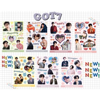 ภาพขนาดย่อของภาพหน้าปกสินค้า(อัพเดต) สติ๊กเกอร์ GOT7 ขาวมัน(ไม่ไดคัท/ไดคัท) ขาวมัน/PP จากร้าน jellyfish.skin บน Shopee