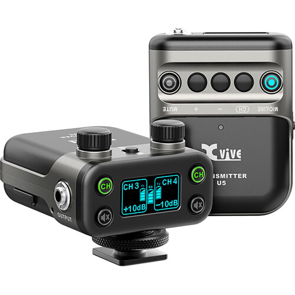 xvive-u5-wireless-audio-for-video-system-u5-u5t2-wireless-lavalier-microphone-ไวร์เลสไมโครโฟน