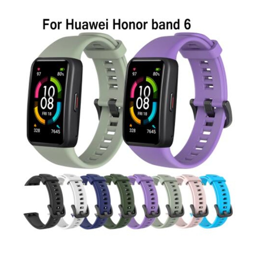 ภาพหน้าปกสินค้าสายซิลิโคน,Huawei honor band 6 จากร้าน 1058714451.th บน Shopee
