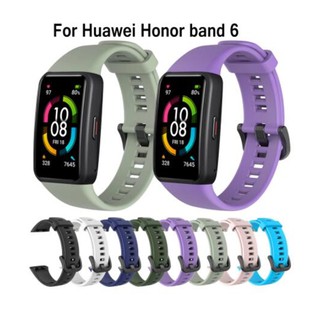 ภาพขนาดย่อของภาพหน้าปกสินค้าสายซิลิโคน,Huawei honor band 6 จากร้าน 1058714451.th บน Shopee