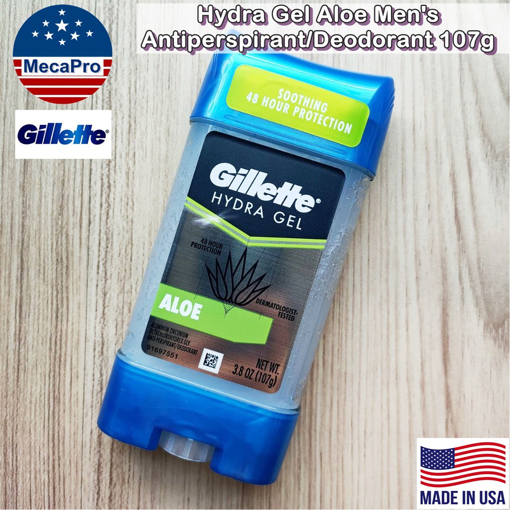 Gillette Hydra Gel Aloe Men's Antiperspirant/Deodorant 107g ยิลเลตต์