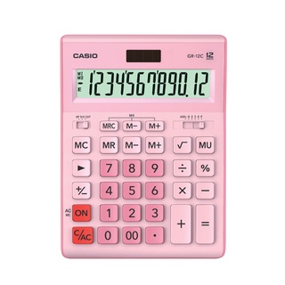 Chaixing Home เครื่องคิดเลข CASIO รุ่น GR-12C-PK สีชมพู