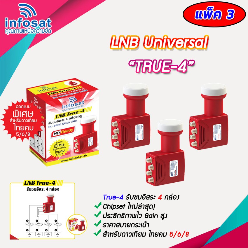 หัวรับสัญญาณ-lnb-infosat-ku-band-universal-รุ่น-true-4-4จุด-แพ็ค2-5