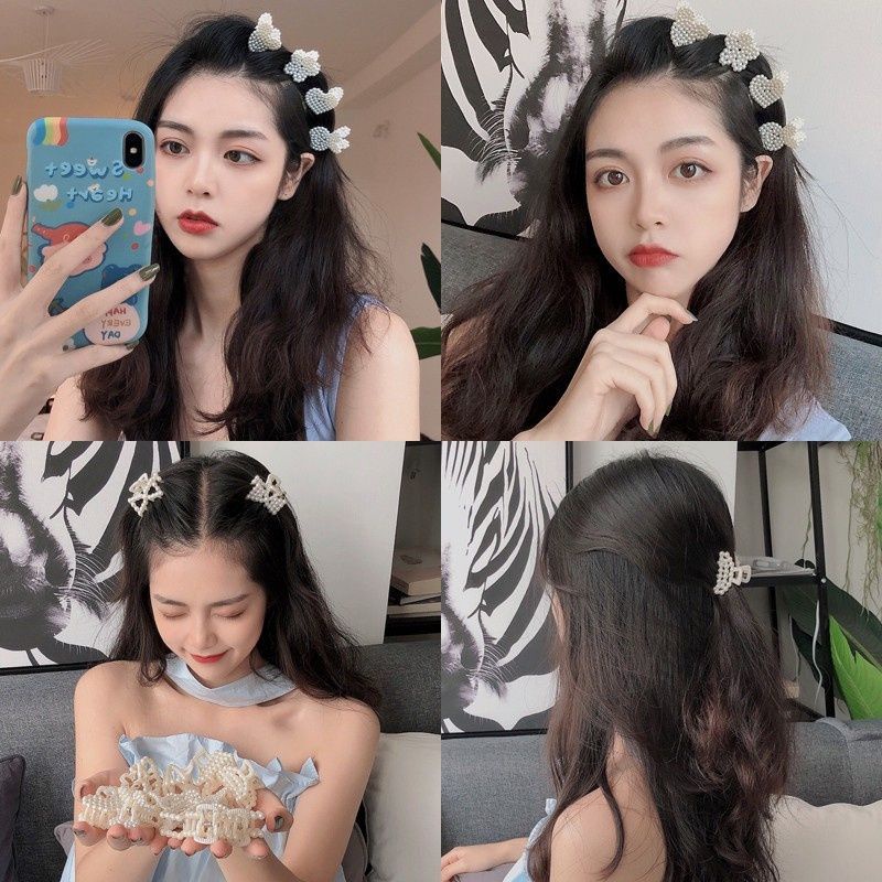 กิ๊บหนีบผม-สีมุก-แบบละ-6-ตัว-40-บาท