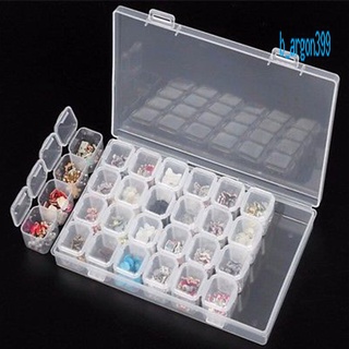 【AG】28Slots Embroidery Diamond Painting Accessories Storage Box Case Nail Art Holder