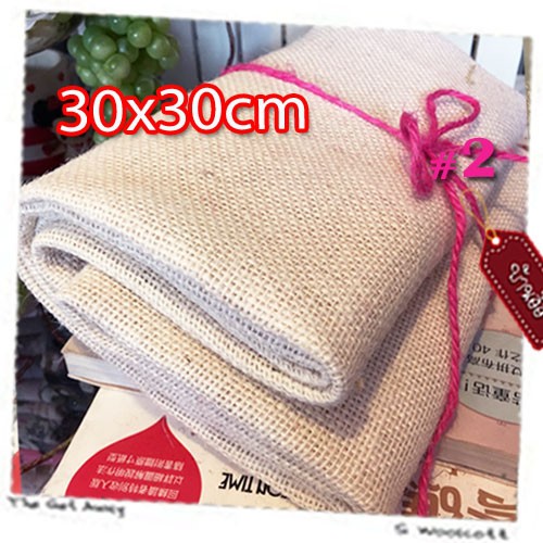 30cm-x-30cm-04fb1301s-ผ้ากระสอบ-ตาถี่เบอร์-2-เนื้อละเอียด-มีหลายขนาดให้เลือก-ขนาด-30cm-x-30cm