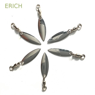 ERICH 10Pcs/Set For Spinner Spoon Lures Reflective Lures Frogs Spoon Metal Lures Sheet Noisy Fishing Tools Lure DIY Outdoor Fishing Fishing Lure Stainless Stee Tackle Bait/Multicolor