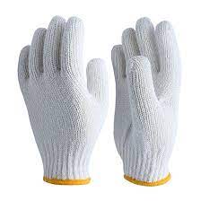 ภาพหน้าปกสินค้าถุงมือผ้าขอบเหลือ 6 ขีด หนาพิเศษ สีขาว/สีเทา แบ่งขายเป็น คู่ จากร้าน supawat201 บน Shopee