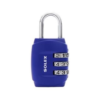 Dee-Double กุญแจรหัส SOLEX NO.C33 BL P.1 สีน้ำเงิน