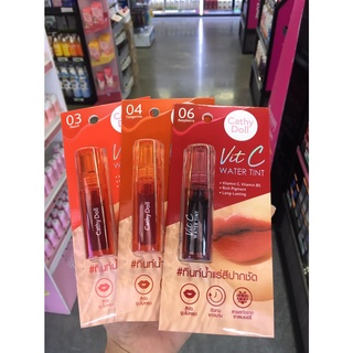 Cathy Doll Vit C WATER TINT (2.7g) เคที่ดอลล์ วิทซี วอเตอร์ ทินท์ (มี 3 สี)