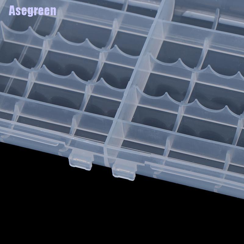 ภาพสินค้าAsegreen: กล่องเคสพลาสติกแข็ง สําหรับใส่แบตเตอรี่ Aa Aaa 10 ก้อน 1 ชิ้น จากร้าน asegreen.th บน Shopee ภาพที่ 1