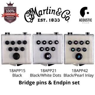 หมุดพิน Martin Guitar Bridge pin & Endpin Set, Black ของแท้ USA