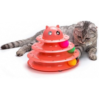 Circular cat toy ชุดฝึกทักษะแมวรางบอล 3 ชั้น