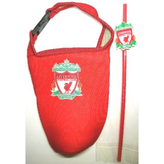 ถุงหิ้วแก้วเยติพร้อมหลอดลาย ลิเวอร์พูล LIverpool สีแดง ถุงแก้วเยติ ขนาด 30ออนซ์