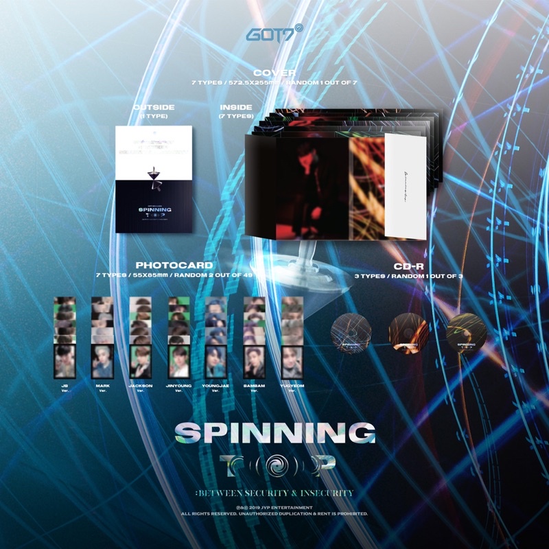 พร้อมส่ง-อัลบั้ม-got7-spinning-top-ยังไม่แกะ-สุ่มเวอร์ชั่น