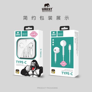 สินค้า หูฟัง k12  EarPhone  หูฟังType-C หูฟังUBEST แท้ 100% หูฟังรีแมก คุณภาพดี ราคาถูก