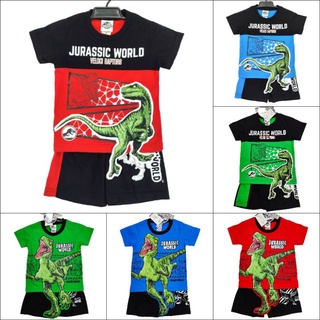 ชุดเด็ก เสื้อ+กางเกง จูราสสิค เวิร์ล Jurassic world (ลิขสิทธิ์)