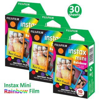 ภาพหน้าปกสินค้าแผ่นฟิล์มสีรุ้งสำหรับ Fujifilm Instax Mini Film-Fuji 7s 8 9 11 40 70 90 ที่เกี่ยวข้อง