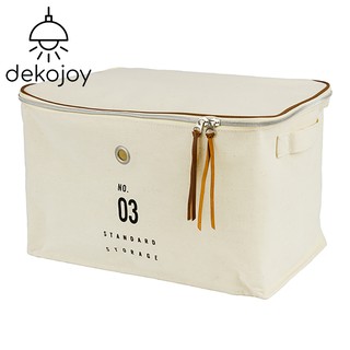 DOGENI กล่องเก็บของอเนกประสงค์ รุ่น SBF005IV กล่องหนังสังเคราะห์ กล่องพับได้ กล่องใส่ของ กล่องกันน้ำ Dekojoy