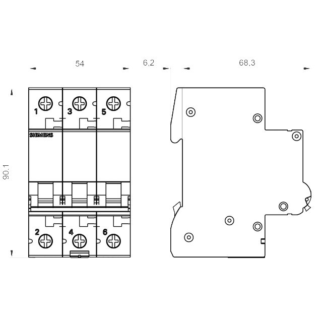 siemens-breaker-ซีเมนส์-เบรกเกอร์-mcb-3p-6ka-10ka