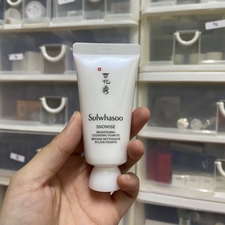 Sulwhasoo Snowise Brightening Cleansing Foam ex ขนาดทดลอง 30ml