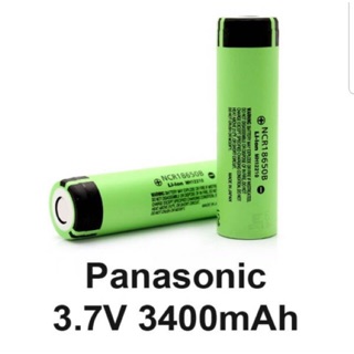 [ของแท้100%แอมปเต็ม]ถ่านชาร์จPanasonic 18650 3400mAh(จำนวน1ก้อน)