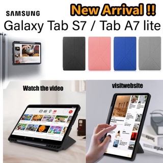 ตั้งได้ทั้งแนวนอน ตั้ง เคส Samsung Galaxy Tab S7 T870 T875/Tab S8