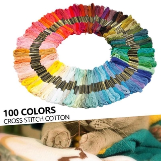 เส้นด้ายสําหรับปักครอสติส 100 สี