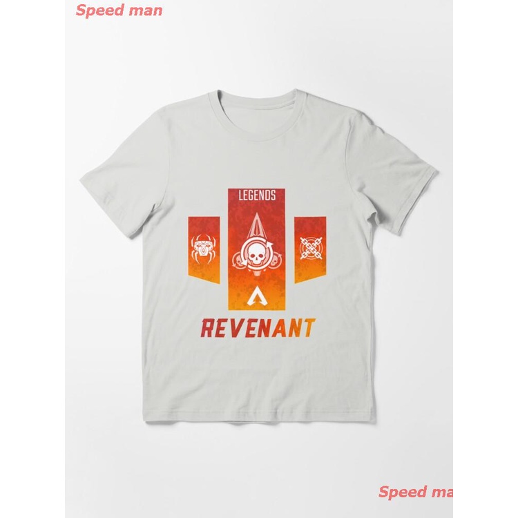 ราคาระเบิดspeed-man-เอเพ็กซ์เลเจนส์-เสื้อยืด-apex-legends-apex-legend-revenant-banner-essential-t-shirt-เสื้อยืดลายการ์